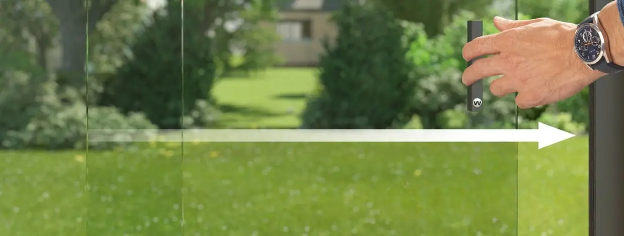 Weinor Artares pergola with W17 sliding glass doors.