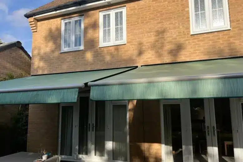 dual weinor topas awnings open papworth everard cambridgeshire