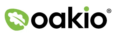 Oakio brand logo.
